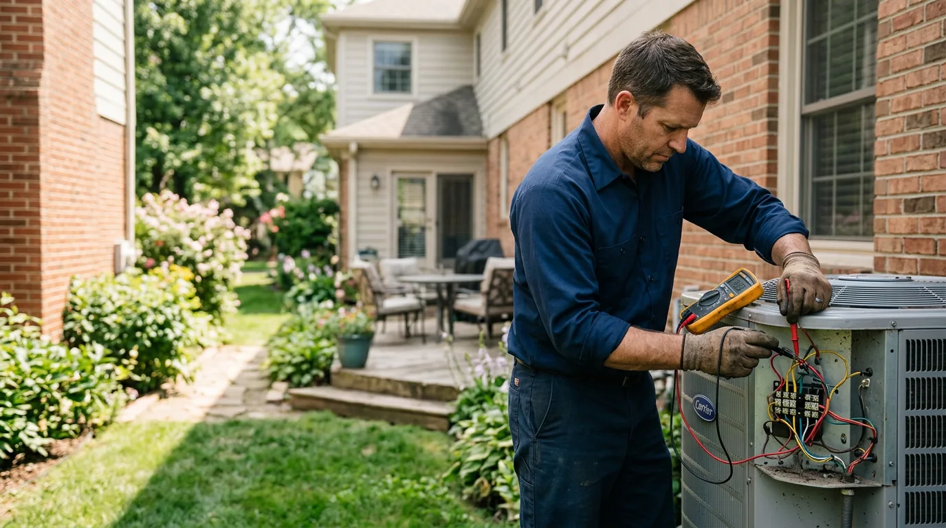 HVAC technician working near Wernersville, PA